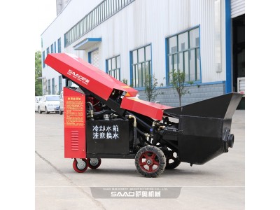 河北二次结构浇注泵车厂家萨奥微型泵混凝土输送泵车厂家图3