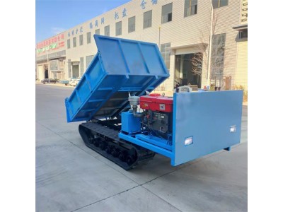 山地丘陵履带运输车 水田履带运输车 泥地液压履带自卸车图5
