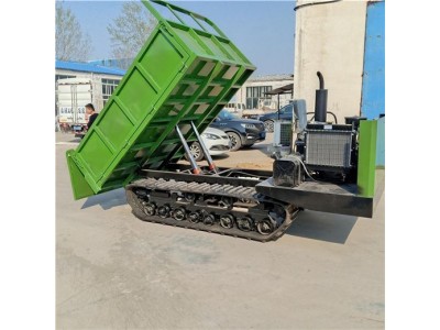 洼地果园全地形爬坡自卸农用可定制履带运输车图2