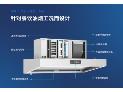 科蓝环保油烟净化一体机，98%油烟净化效率图2
